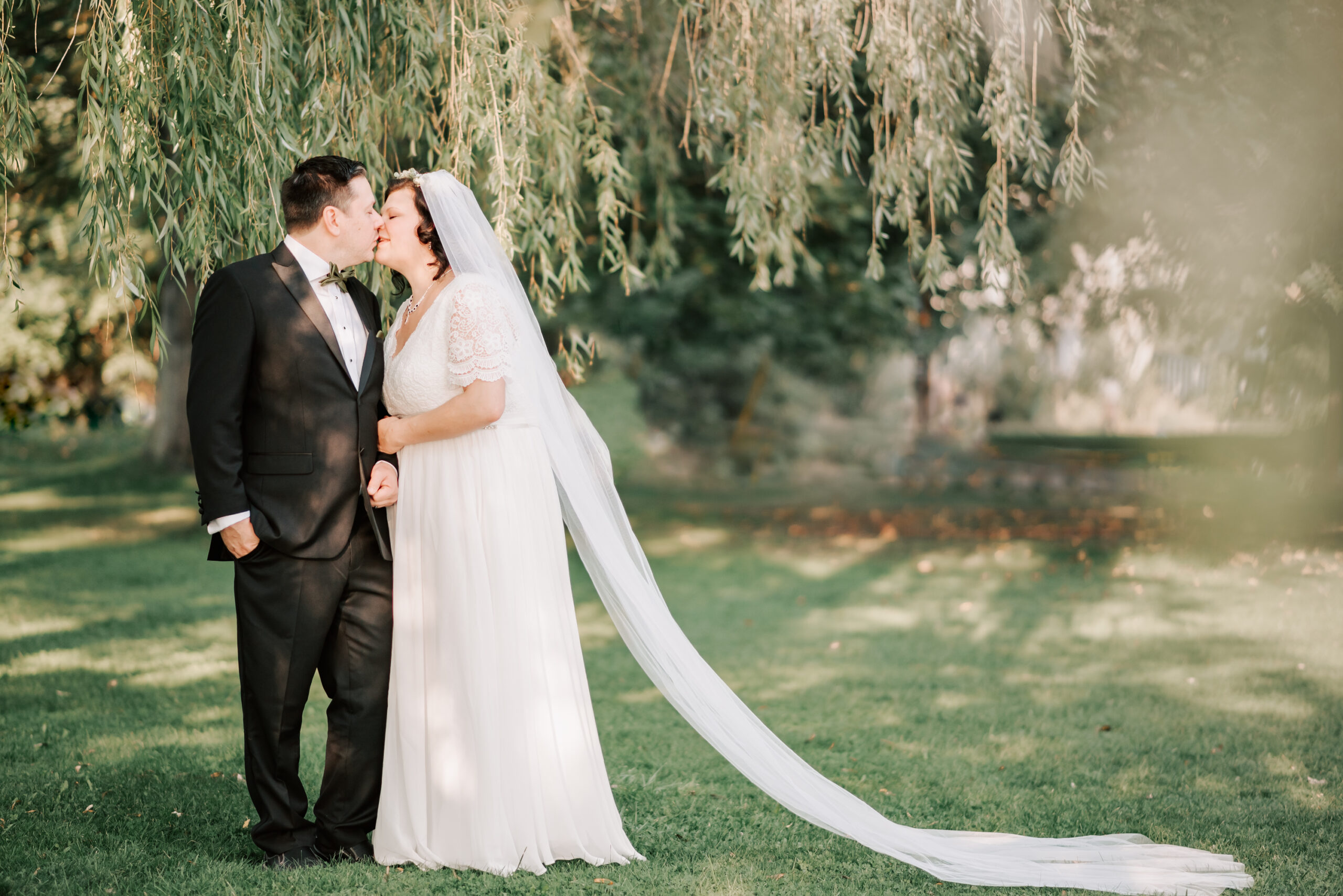 Bride & Groom showcasing makeup by Blank Canvas Beauty Collective