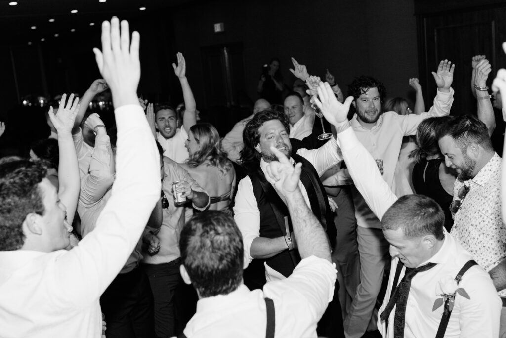 kelowna wedding dj playing music that guests energetically dance to 